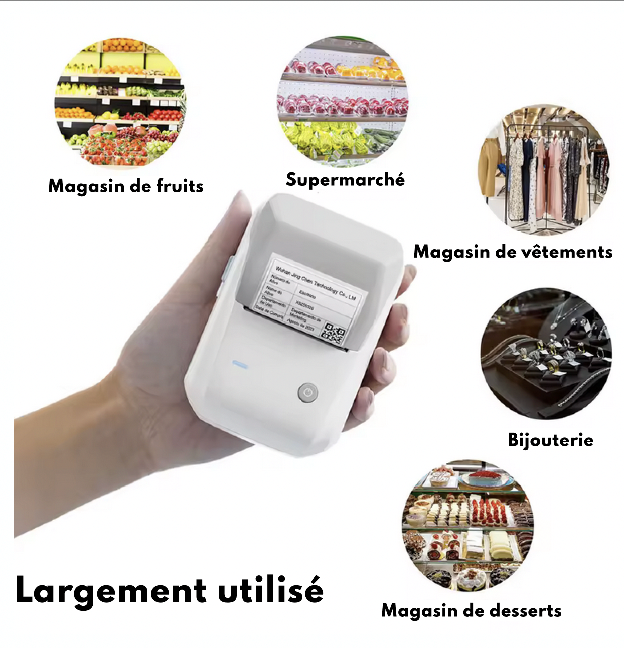 Niimbot-Imprimante d'étiquettes portable B1 en anglais